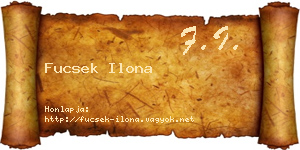 Fucsek Ilona névjegykártya